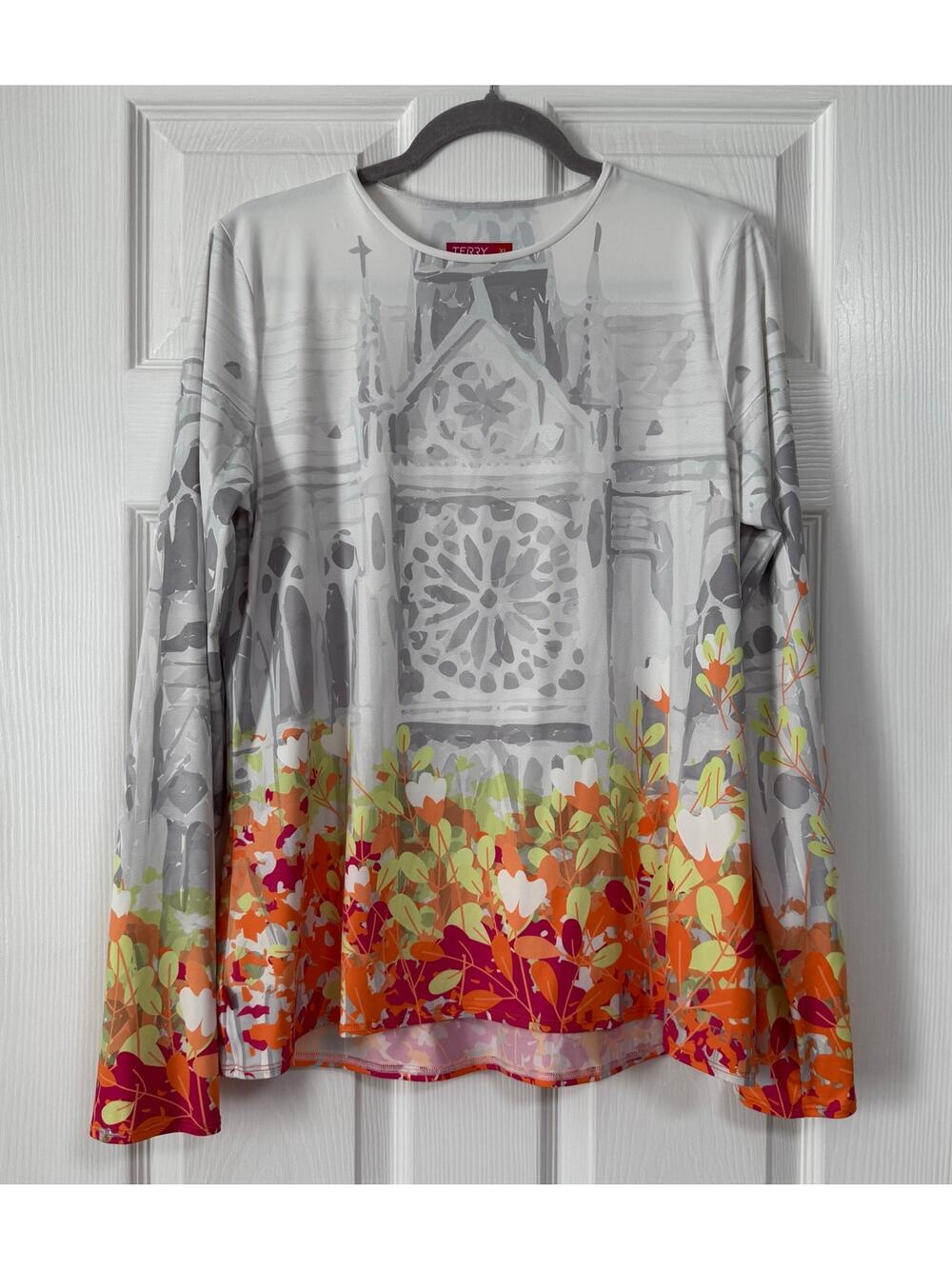Terry Precision Floral Long Sleeve Cycling Jersey Women's Size XL